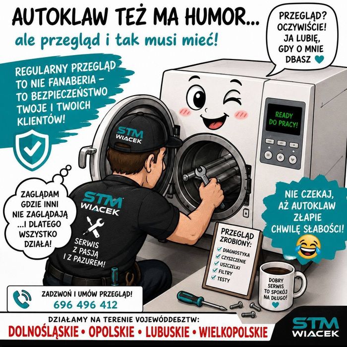Przegląd naprawa autoklawu Enbio Lafomed Yeson