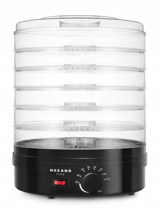 MOCNA Suszarka spożywcza do grzybów owoców warzyw ziół 6 sit DUŻA 500W