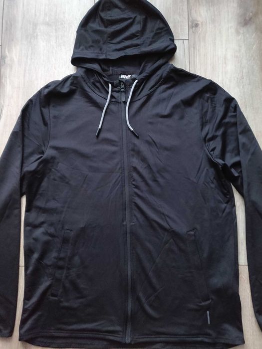 Олимпийка мужская куртка Crivit (Германия) р.56-58, капюшон, черная.