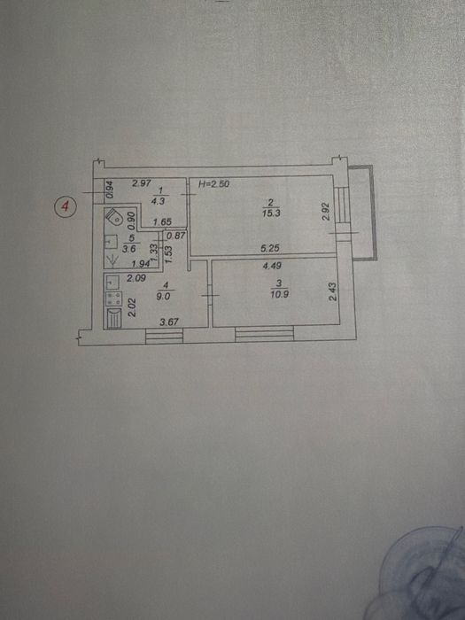 Святопетрівське Продам 2 х кімнатну квартиру .