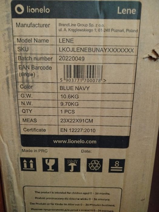 Манеж Lionelo LENE BLUE NAVY