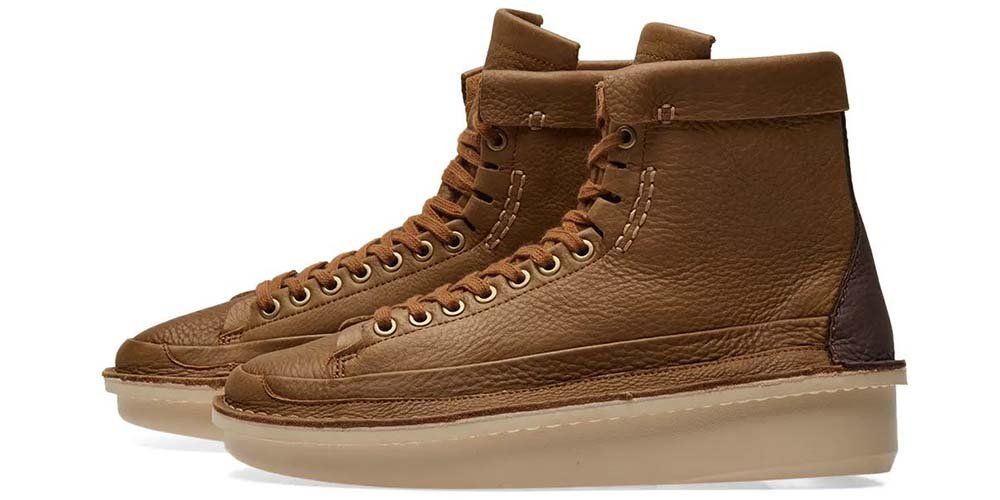Clarks Trzewiki męskie - Oswyn Hi - r 42 - brązowe, skóra naturalna