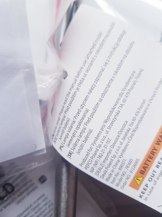 Nowe lampy solarne marki Dealz 5 sztuk