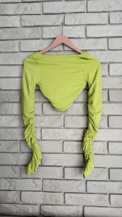 Oh Polly nowa bluzka XXS drapowania lmonka