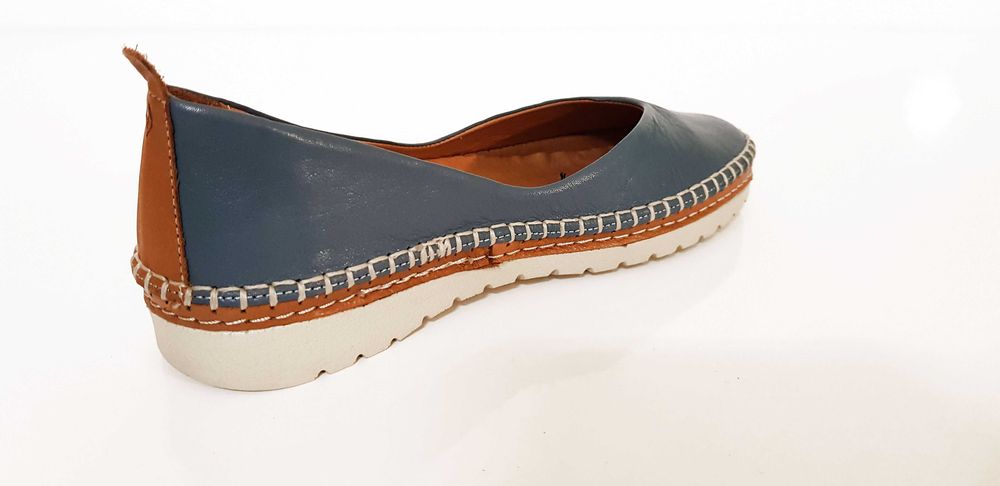 Półbuty damskie skóra blue MANITU rozmiar 41