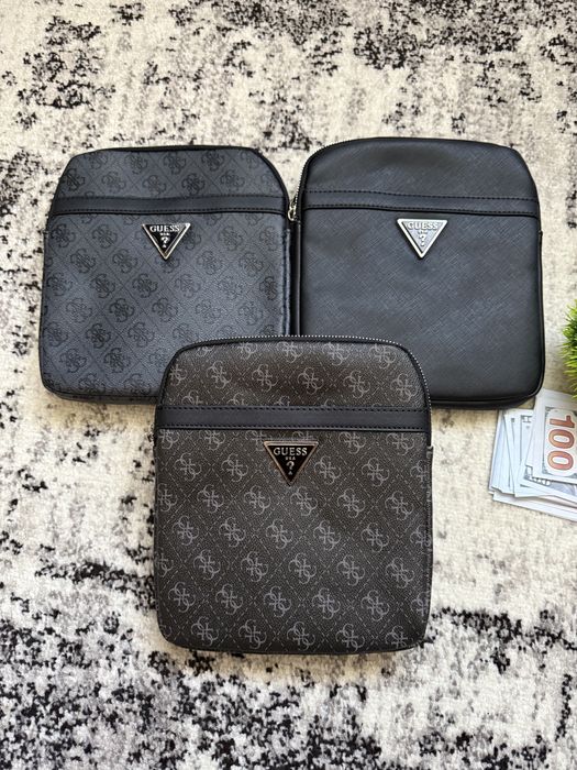 ПОДАРУНОК‼️ Сумка чоловіча через плече Guess vezzola, сумка мужская