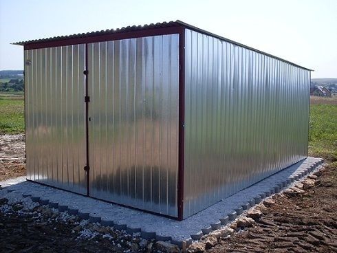 Blaszak 3x5 Garaż Blaszany na budowę Wzmocniony Garaże blaszane BUDOWA