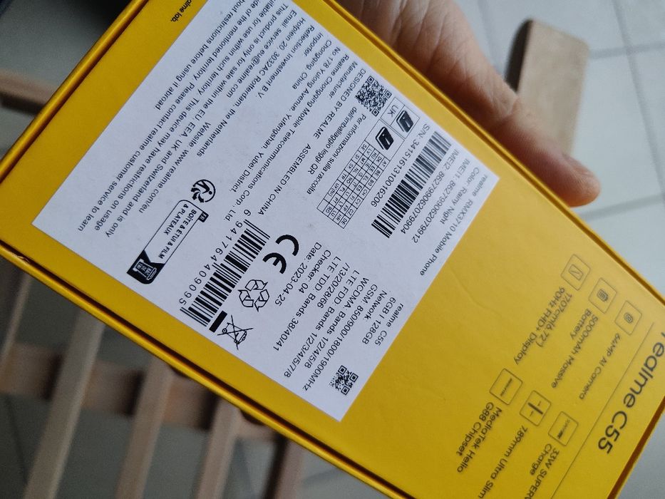 Telefon komórkowy Realme C55 6GB 128GB  pudełko ładowarka stan idealny