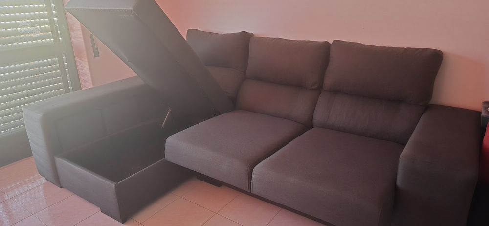 Sofá chaise longue + /4 assentos