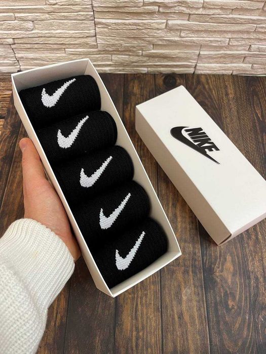 Skarpety Nike 5 par w pudełku 39-42
