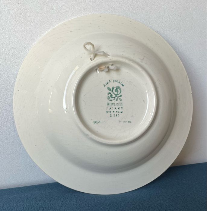 Fajans / Ceramika / Porcelana / Włocławek PRL / talerz głęboki 25 cm