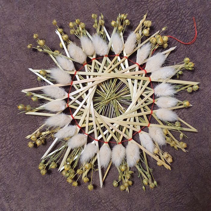 Солом'яна зірка з лагурусом