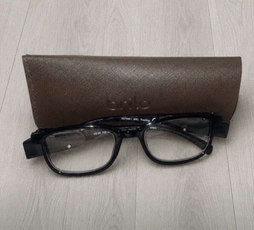 Okulary do czytania Brilo +2.00 z etui – stan bardzo dobry