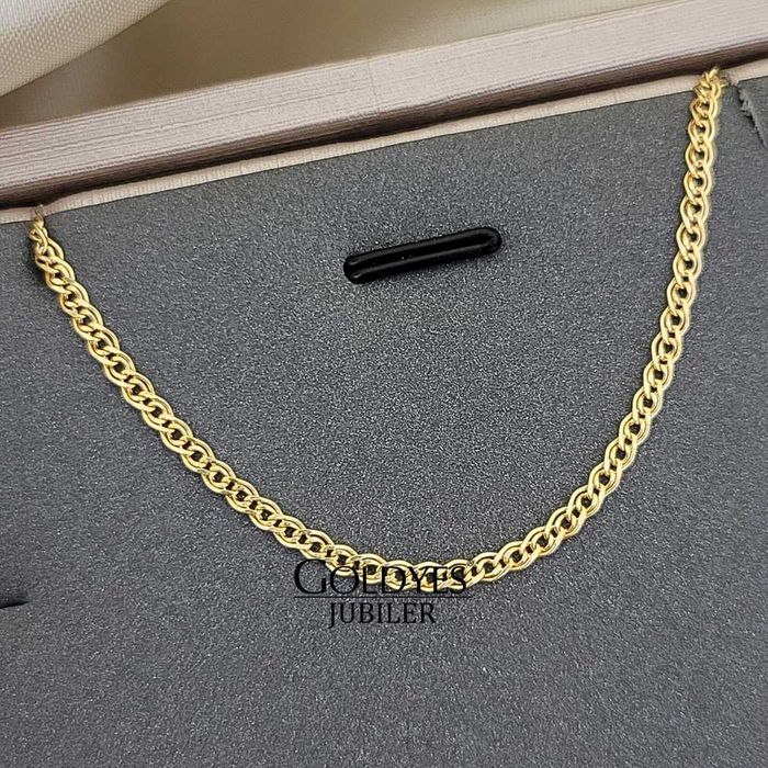 Złoty łańcuszek mona lisa próby złota 585