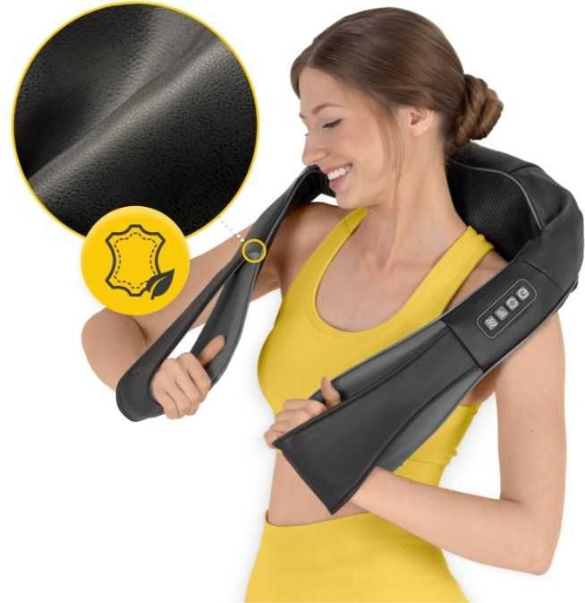 Masażer Pas masujący kark ramiona plecy shiatsu PRO+ 4FIZJO ORGINAŁ !! Szary