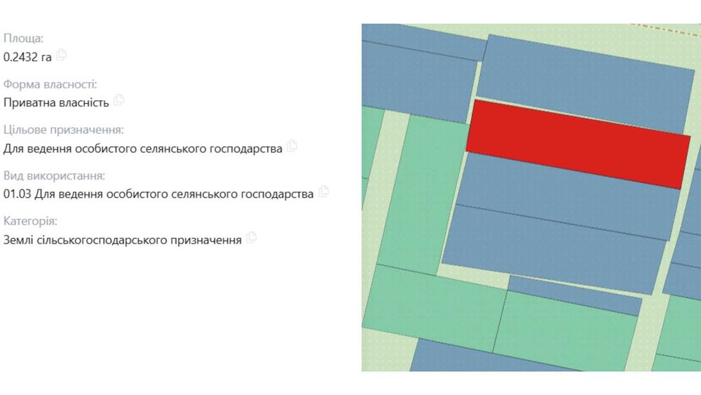 Земельна ділянка в с. Містки (Львівська обл.) 20 сот.