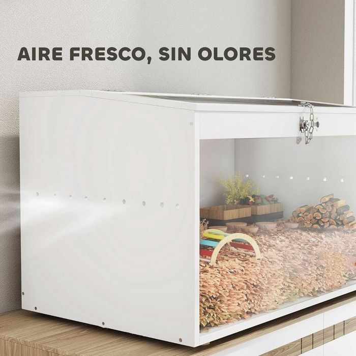 PORTES GRÁTIS - Gaiola Roedores em Acrilico 80x50x50cm