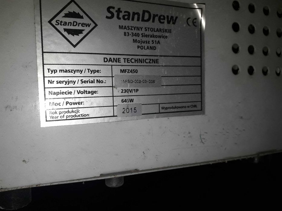 Okleiniarka krawędzi StanDrew MFZ 450