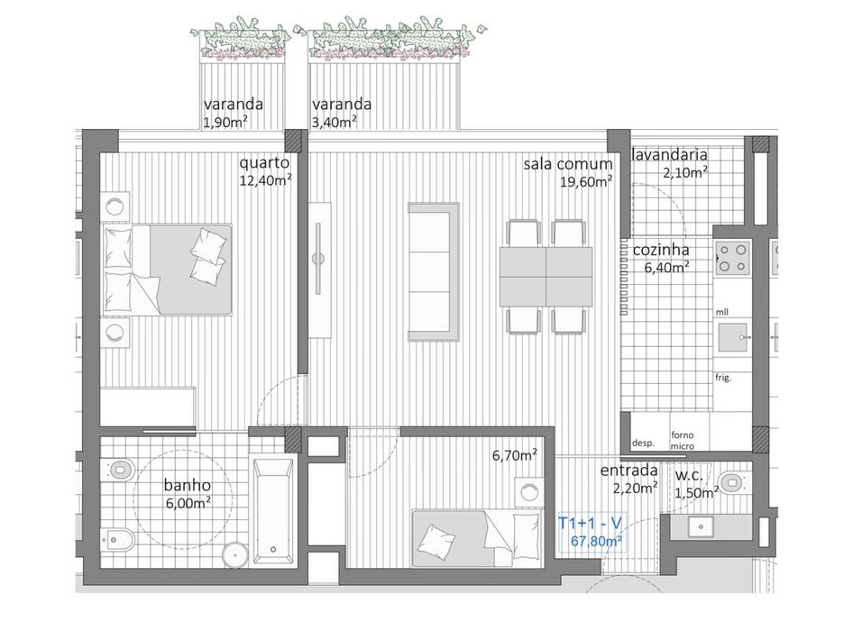 CEDÊNCIA DE POSIÇÃO – T1+1 | Green Park Residence | Matosinhos
