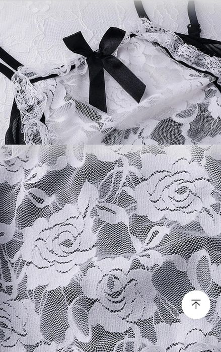 Эротический игровой ролевой костюм гувернантки горничной уборщицы