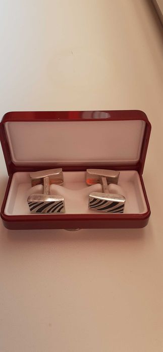 Kolekcjonerskie SPINKI srebro 925 z 3 sygnatury ANGLIA W.24 gram.