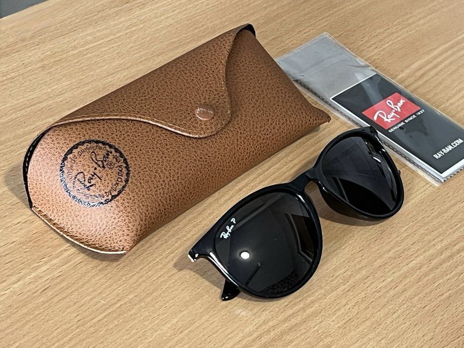 Ray Ban ОРИГИНАЛ Erika 4171 Очки солнцезащитные чёрные Рэй Бэн сонцезахисні окуляри Эрика Еріка Рей Бен