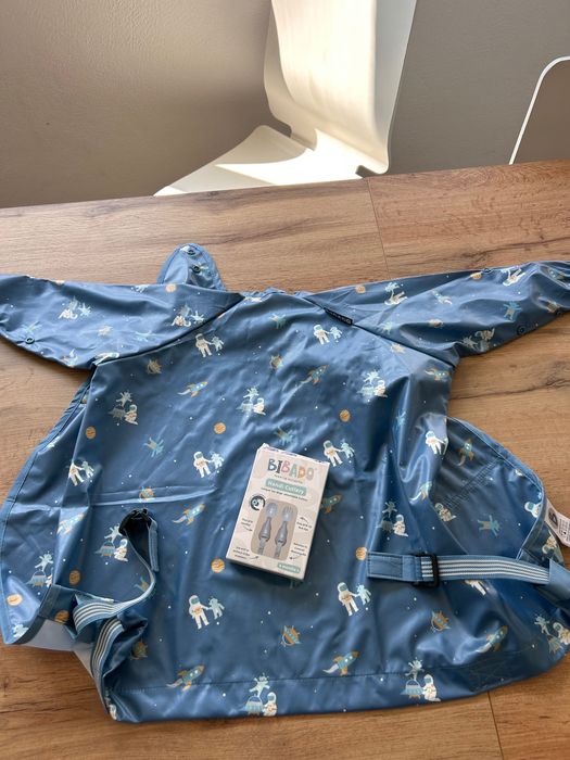 Bibado weaning set for 6+ month (2 aprons and a cutlery)