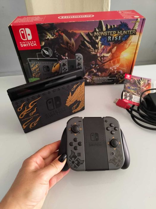 Nintendo switch (Monster hunter edition) com jogo incluído