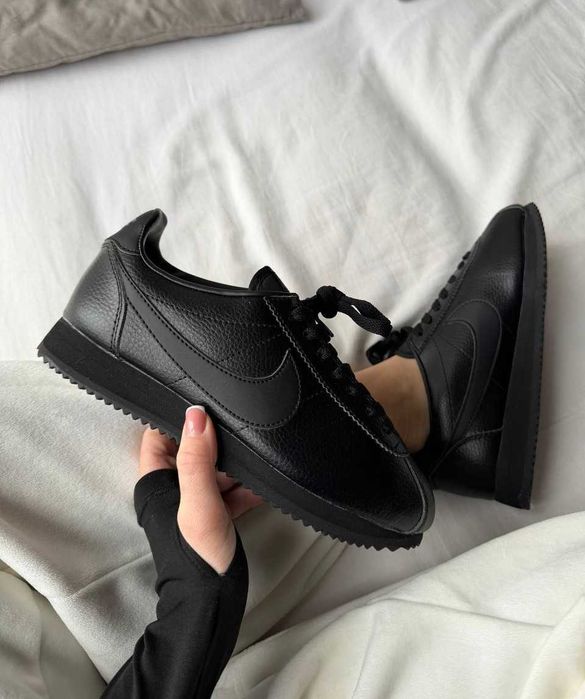 !WOW! Nike Cortez black leather |37-45