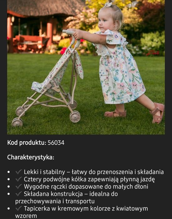 Wózek dla Lalek Spacerówka Vintage Rose Woopie Royal