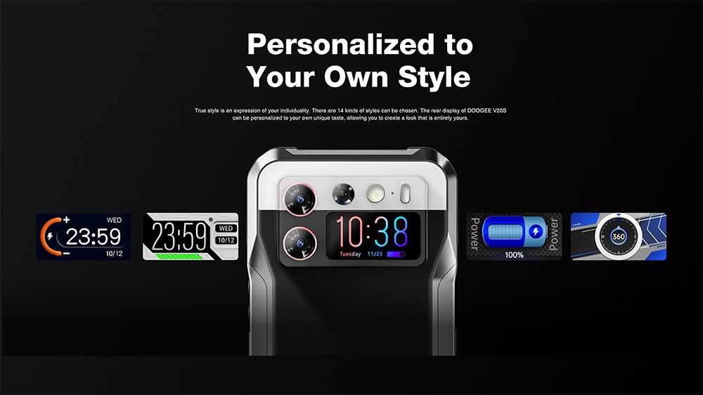 DOOGEE V20S, 32/256Gb, 6,43" AMOLED FHD+ Dimensity 6020+бампер 6000мАч