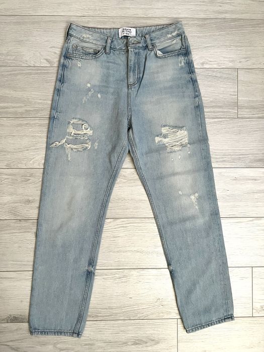 Miss Selfridge jasne dżinsy w stylu boyfriend W26L32