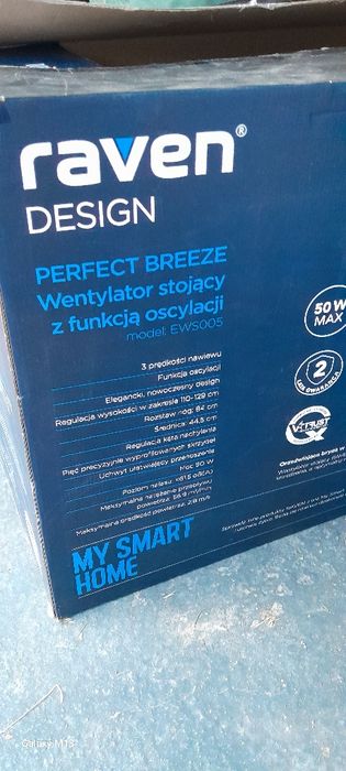 Wentylator stojący z funkcją oscylacji.