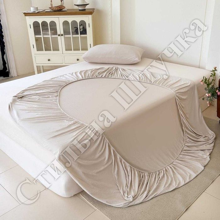 Плюшеві простирадла з гумкою та наволочками