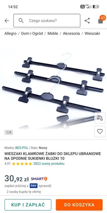 Wieszaki na ubrania