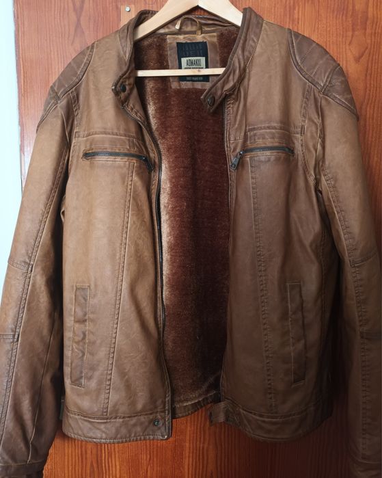 Blusão pele sintética