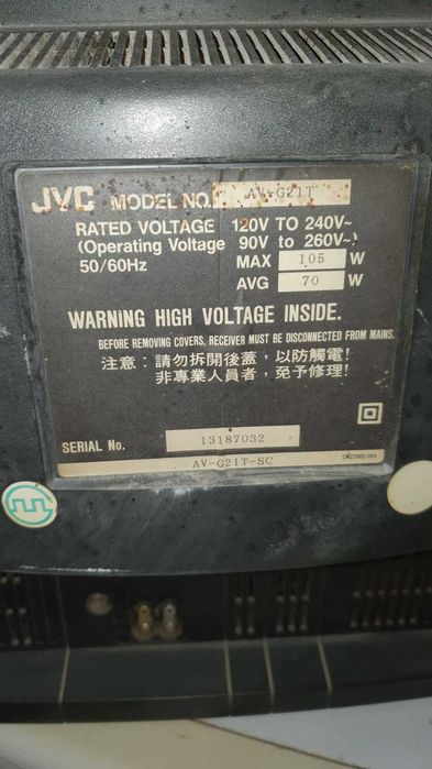 Телевізор JVC (Японія) , вживане, робочий