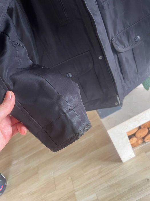 Kurtka męska zimowa czarna, z kapturem , rozmiar M/L, C&A