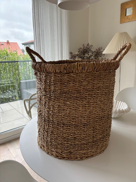 Duży kosz z trawy morskiej Zara Home