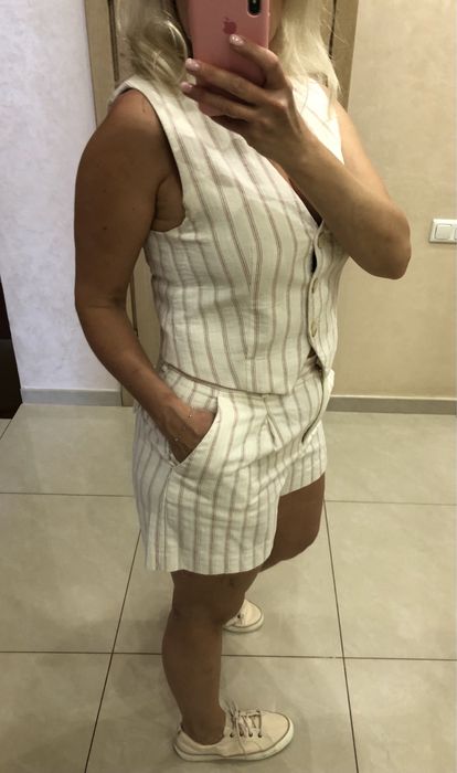 Жіночий лляний  костюм фірми ZARA.Розм.38
