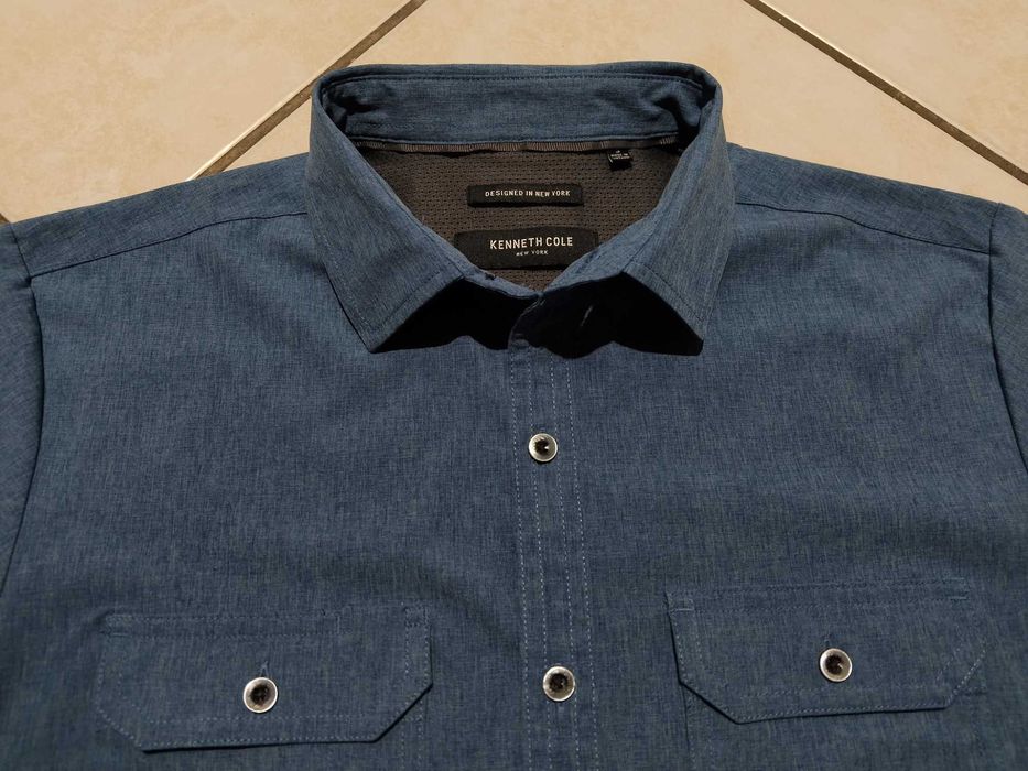 KENNETH COLE USA - NOWA! Koszula Męska krótki rękaw rozmiar M