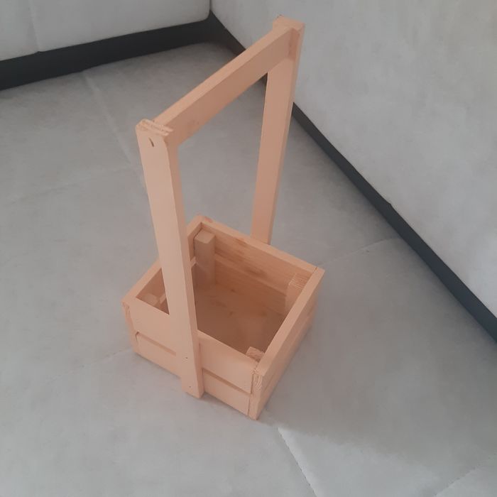 Дерев'яний декоративний ящик кашпо для квітів флористичний