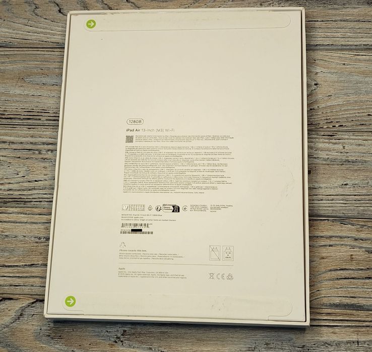 iPad Air 13" 128Gb M3 Blue  (MCNJ4) - 800$ Магазин Гарантия