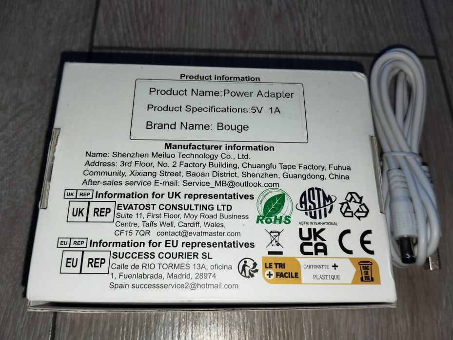 Zasilacz sieciowy nowy