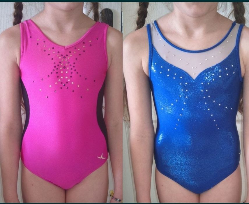 Трико купальник для гимнастики танцев детский 146 122 см