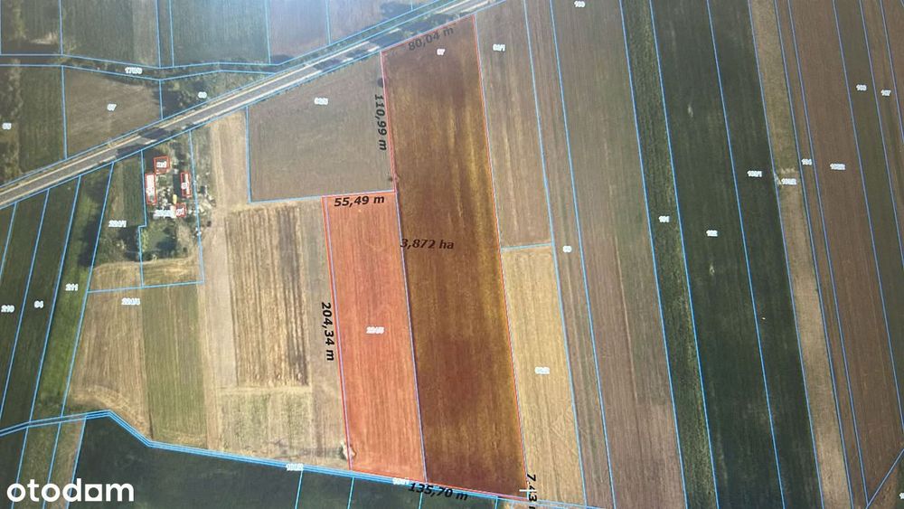 Działka inwestycyjna 4 ha – Cegłów, gm.Baranów – Bezpośrednio przy CPK