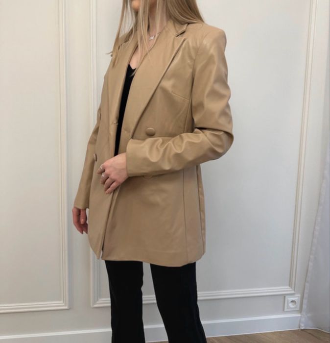 Marynarka z eko-skóry