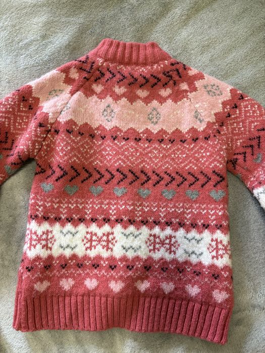 Теплий светер для дівчинки 110р. Теплий кардиган дитячий 4роки