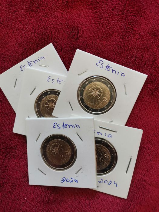 Moeda UNC comemorativa de 2€ - Estónia 2024