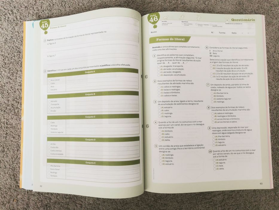 Caderno de atividades, Geografia 7 ano - PLANETA